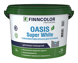 Интерьерная краска OASIS SUPER WHITE глуб/мат
